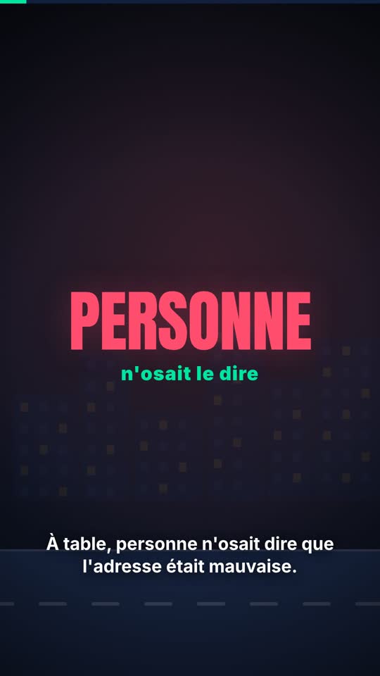 Personne n'osait le dire